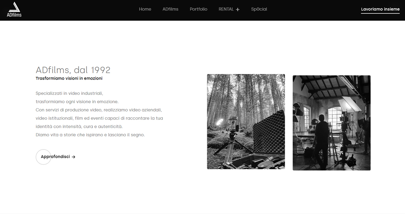 Sito web ADfilms