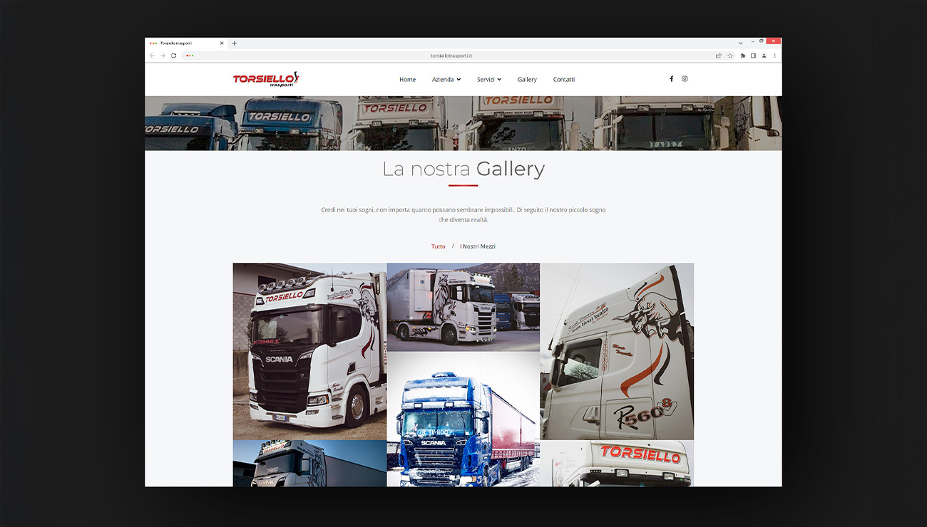 Sito web Torsiello Trasporti